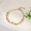 Cross-border geometric 8-shaped chain bracelet, personalized and fashionable hip-hop style, suitable for both men and women, golden full diamond bracelet details Picture